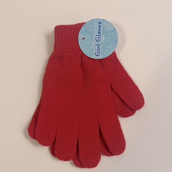 Red Girls Gloves - Picture 1 of 1